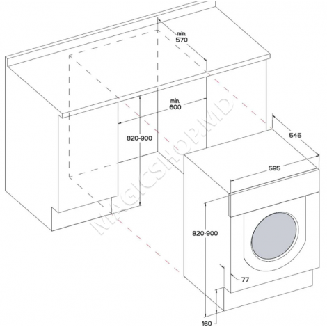 Mașina de spălat și uscat rufe Whirlpool BI WDWG 75148 EU